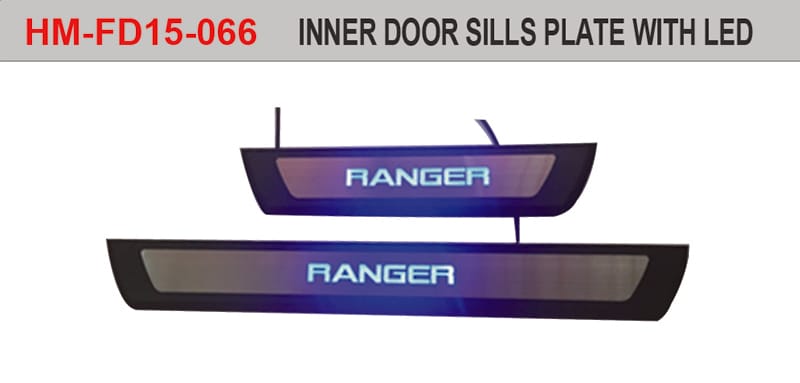Ford Ranger 2015+ Inner Door Sill Plate with LED wholesale photo
