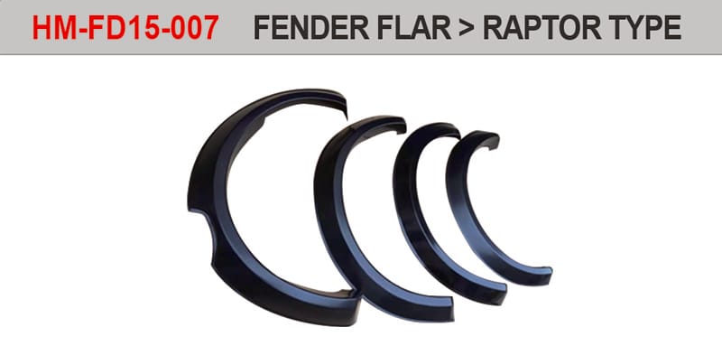Ford Ranger 2015+ Fender Flare Raptor Type