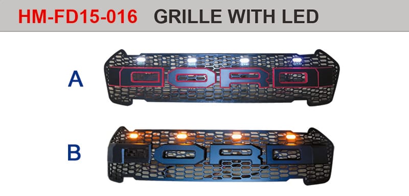 Ford Ranger 2015+ Grille with LED