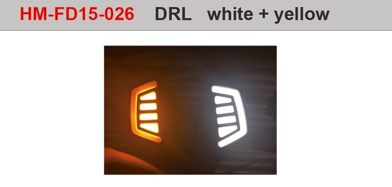 Ford Ranger 2015+ DRL White +yellow wholesale photo